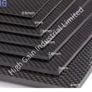 Quin és el gruix comú del tauler de fibra de carboni?
